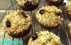 Eggless Banana Oat Coconut Cupcake Recipe